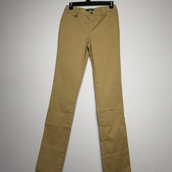 Lauren Ralph Lauren Pants - Lauren Ralph Lauren Women's Pants Brown Khaki Chino Size 2